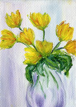 My Favorite Blooms  Constance Heffernan Eau Claire WI oil on canvas